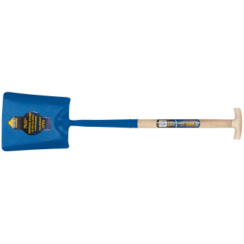 Draper Expert Contractors Square Mouth Shovel with Ash Shaft and T-Handle