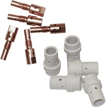Mig Tip Adaptors & Gas Diffusers Mig Tip Adaptors & Gas Diffusers