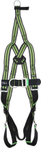 2 POINT RESCUE HARNESS BLACK/GREEN