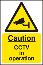 WARNING CCTV SAV  (PK5) 200MM X 300MM