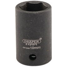 Draper Expert HI-TORQ 6 Point Impact Socket, 1/4inch Sq. Dr., 10mm