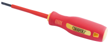 Fully Insulated Plain Slot Screwdriver, 2.5 x 75mm