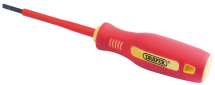 Fully Insulated Plain Slot Screwdriver, 3 x 75mm