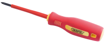 Fully Insulated Soft Grip Cross Slot Screwdriver, No.0 x 75mm