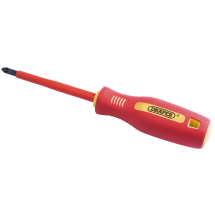 Fully Insulated Soft Grip Cross Slot Screwdriver, No.2 x 100mm (Sold Loose)
