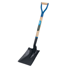 Steel Square Mouth Builders Shovel with Hardwood Shaft
