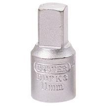 Square Drain Plug Key, 3/8 Sq. Dr., 11mm