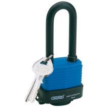 Laminated Steel Padlock with Extra Long Shackle, 45mm