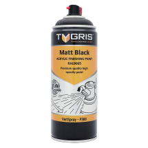 Tygris Matt Black Paint - RAL9005 400ml