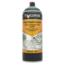 Tygris Gloss Dark Green Paint- RAL6005 400ml