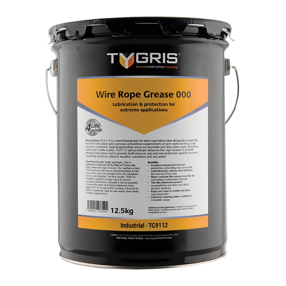 Grease Tygris Wire Rope Grease 00 12.5 Kg - CBL Welding & Industrial ...