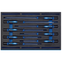 Extra Long Precision Screwdriver Set in 1/4 Drawer EVA Insert Tray (8 Piece)