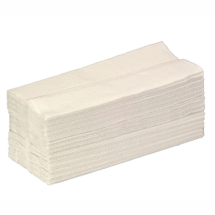 JANGRO C FOLD HAND TOWEL WHITE 2 PLY (2355)