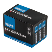 Draper PowerUP Ultra Alkaline AAA Batteries (Pack of 24)