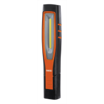COB/SMD LED Rechargeable Inspection Lamp, 10W, 1,000 Lumens, Orange, 1 x USB Cable, 1 x Charger