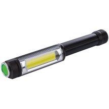 COB LED Aluminium Worklight, 5W, 400 Lumens, 3 x AA Batteries Supplied