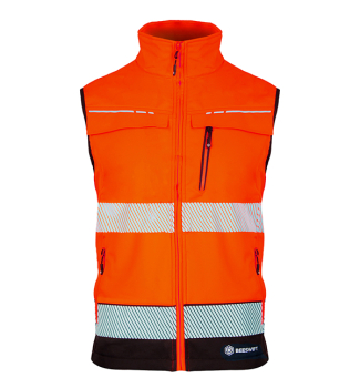 DELTIC HI-VIS GILET TWO-TONE ORANGE / BLACK M DELTIC HI-VIS GILET TWO-TONE ORANGE / BLACK M