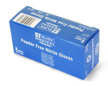 NITRILE GLOVES 6 PAIRS IN A CARTON BLUE