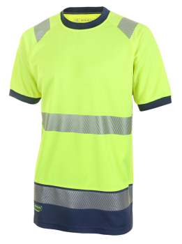 Beeswift Deltic Hi-vis Two-tone Short Sleeve T-shirt Saturn Yellow / Navy 4XL Beeswift Deltic Hi-vis Two-tone Short Sleeve T-shirt Saturn Yellow / Navy 4XL