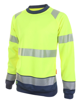 Beeswift Deltic Hi-vis Two-tone Sweatshirt Saturn Yellow / Navy 4XL Beeswift Deltic Hi-vis Two-tone Sweatshirt Saturn Yellow / Navy 4XL