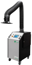 F-Tech Armur Steel Mobile Fume Unit 110V with 7inch Touch Panel c/w Armoflex Arm
