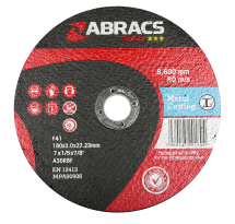 Abracs PROFLEX 178mm x 3mm Cutting Disc FLAT METAL Abracs PROFLEX 178mm x 3mm Cutting Disc FLAT METAL