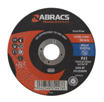 Abracs PHOENIX 125mm x 3mm Cutting Disc FLAT METAL Abracs PHOENIX 125mm x 3mm Cutting Disc FLAT METAL