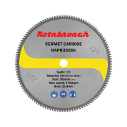 ROTABROACH 355mm Stainless Steel Cutting CERMET Dry Cut Blade