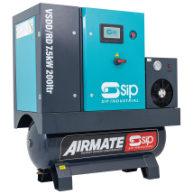 SIP VSDD/RD 7.5kW 8bar 200ltr 400v Rotaty Screw Compressor with Dryer SIP VSDD/RD 7.5kW 8bar 200ltr 400v Rotaty Screw Compressor with Dryer