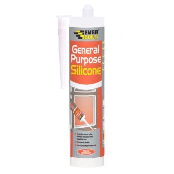 Everbuild General Purpose Silicone Sealant White C3 280ml Everbuild General Purpose Silicone Sealant White C3 280ml