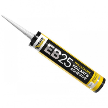 Everbuild Sika EB25 Hybrid Sealant Adhesive White 300Ml Everbuild Sika EB25 Hybrid Sealant Adhesive White 300Ml