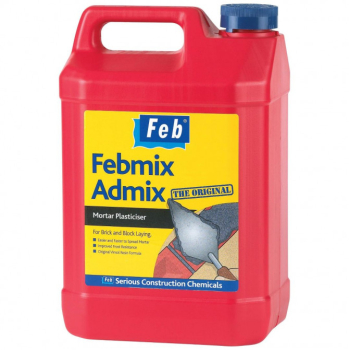 Feb Febmix Admix Mortar Plasticiser InchThe OriginalInch 5 Litre Feb Febmix Admix Mortar Plasticiser InchThe OriginalInch 5 Litre