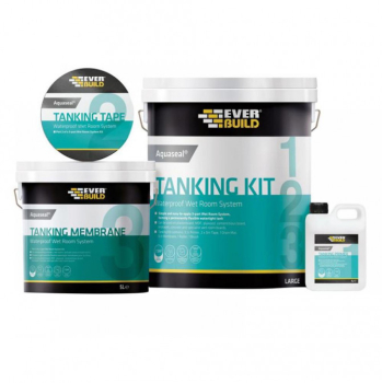 Everbuild Sika 487861 Aquaseal Wet Room System Kit 7.5M² Everbuild Sika 487861 Aquaseal Wet Room System Kit 7.5M²