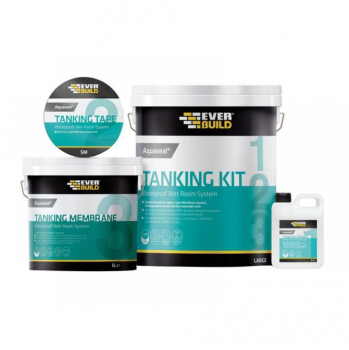 Everbuild Sika 487891 Aquaseal Wet Room System Kit 4.5M² Everbuild Sika 487891 Aquaseal Wet Room System Kit 4.5M²