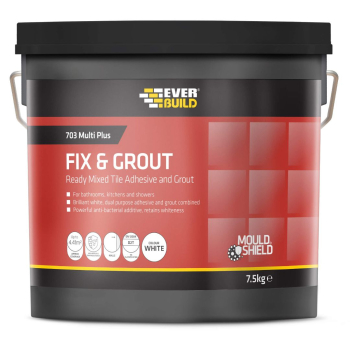 Everbuild 703 Fix & Grout Tile Adh 7.5Kg Everbuild 703 Fix & Grout Tile Adh 7.5Kg