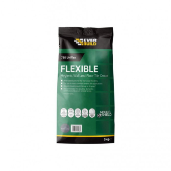 Everbuild Sika 486045 730 Uniflex Hygienic Tile Grout Anthracite 5Kg Everbuild Sika 486045 730 Uniflex Hygienic Tile Grout Anthracite 5Kg