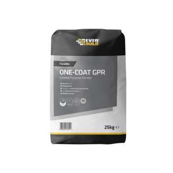 Everbuild Sika 636028 One-Coat General Purpose Render Grey 25Kg Everbuild Sika 636028 One-Coat General Purpose Render Grey 25Kg